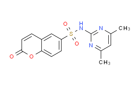 CAS No. 646513-24-8, N-(4,6-Dimethylpyrimidin-2-yl)-2-oxo-2H-chromene-6-sulfonamide