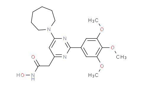 CAS No. 42055-69-6, 2-(6-(Azepan-1-yl)-2-(3,4,5-trimethoxyphenyl)pyrimidin-4-yl)-N-hydroxyacetamide
