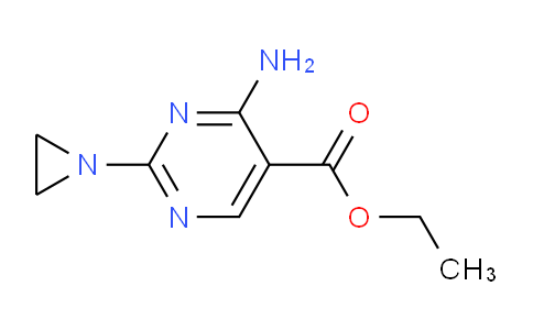 CAS No. 90971-96-3, Ethyl 4-amino-2-(aziridin-1-yl)pyrimidine-5-carboxylate