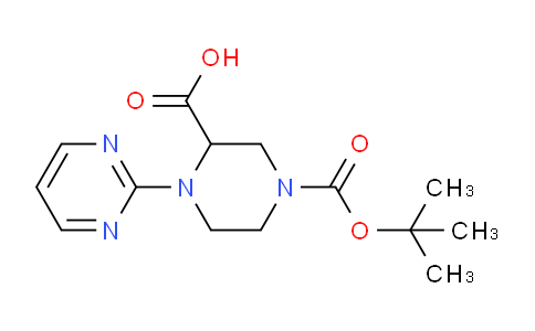 CAS No. 1261229-90-6, 4-(tert-butoxycarbonyl)-1-(pyrimidin-2-yl)piperazine-2-carboxylic acid