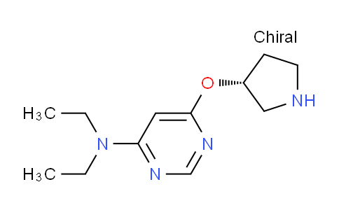 CAS No. 1354088-43-9, (R)-N,N-diethyl-6-(pyrrolidin-3-yloxy)pyrimidin-4-amine