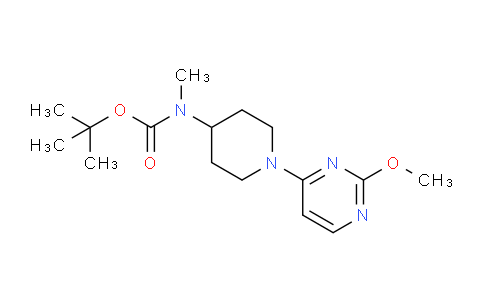 CAS No. 1773538-38-7, tert-butyl (1-(2-methoxypyrimidin-4-yl)piperidin-4-yl)(methyl)carbamate