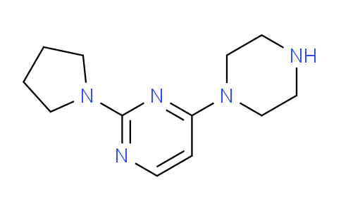 CAS No. 1503527-77-2, 4-(piperazin-1-yl)-2-(pyrrolidin-1-yl)pyrimidine
