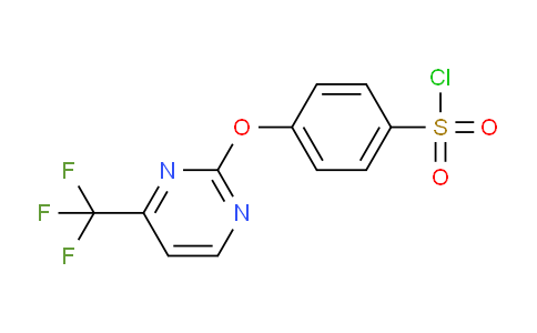 CAS No. 1160058-86-5, 4-{[4-(Trifluoromethyl)pyrimidin-2-yl]oxy}benzenesulfonyl chloride