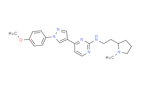 CAS No. 1227719-84-7, 4-(1-(4-Methoxyphenyl)-1H-pyrazol-4-yl)-N-(2-(1-methylpyrrolidin-2-yl)ethyl)pyrimidin-2-amine