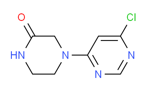 CAS No. 1220020-10-9, 4-(6-Chloropyrimidin-4-yl)piperazin-2-one
