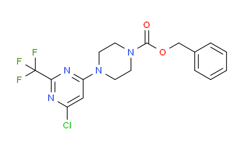 CAS No. 1956310-13-6, Benzyl 4-(6-chloro-2-(trifluoromethyl)pyrimidin-4-yl)piperazine-1-carboxylate