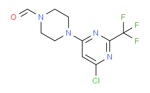 CAS No. 1023813-57-1, 4-(6-Chloro-2-(trifluoromethyl)pyrimidin-4-yl)piperazine-1-carbaldehyde