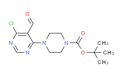 CAS No. 1017782-55-6, tert-Butyl 4-(6-chloro-5-formylpyrimidin-4-yl)piperazine-1-carboxylate