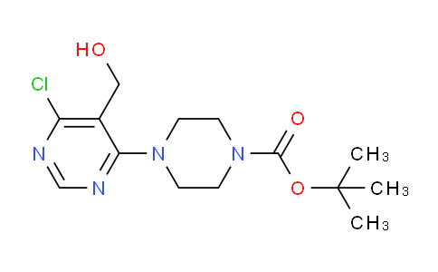 CAS No. 1017782-56-7, tert-Butyl 4-(6-chloro-5-(hydroxymethyl)pyrimidin-4-yl)piperazine-1-carboxylate