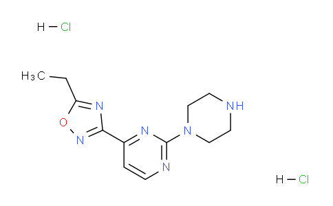 CAS No. 1177092-99-7, 5-Ethyl-3-(2-(piperazin-1-yl)pyrimidin-4-yl)-1,2,4-oxadiazole dihydrochloride