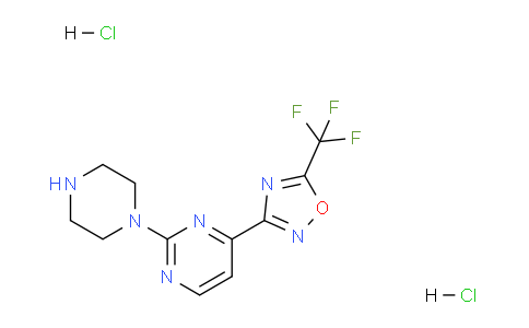 CAS No. 1177093-00-3, 3-(2-(Piperazin-1-yl)pyrimidin-4-yl)-5-(trifluoromethyl)-1,2,4-oxadiazole dihydrochloride