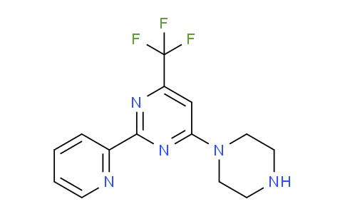 CAS No. 1048913-94-5, 4-(Piperazin-1-yl)-2-(pyridin-2-yl)-6-(trifluoromethyl)pyrimidine