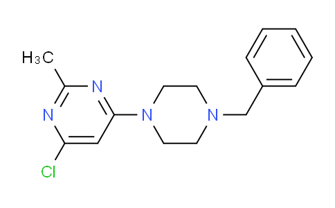 CAS No. 1017782-74-9, 4-(4-Benzylpiperazin-1-yl)-6-chloro-2-methylpyrimidine