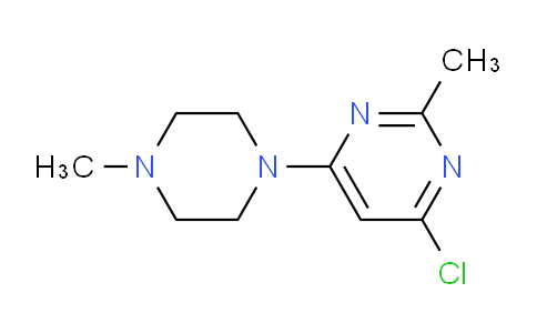 CAS No. 1017782-75-0, 4-Chloro-2-methyl-6-(4-methylpiperazin-1-yl)pyrimidine