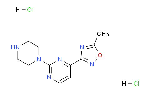 CAS No. 1177093-10-5, 5-Methyl-3-(2-(piperazin-1-yl)pyrimidin-4-yl)-1,2,4-oxadiazole dihydrochloride