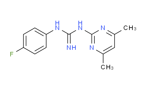 CAS No. 16018-65-8, 1-(4,6-Dimethylpyrimidin-2-yl)-3-(4-fluorophenyl)guanidine