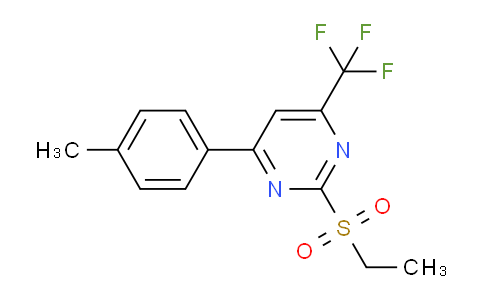 CAS No. 832737-37-8, 2-(Ethylsulfonyl)-4-(p-tolyl)-6-(trifluoromethyl)pyrimidine