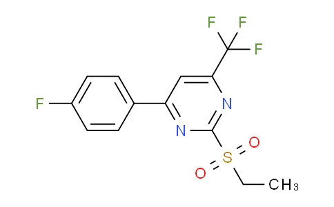 CAS No. 832737-56-1, 2-(Ethylsulfonyl)-4-(4-fluorophenyl)-6-(trifluoromethyl)pyrimidine