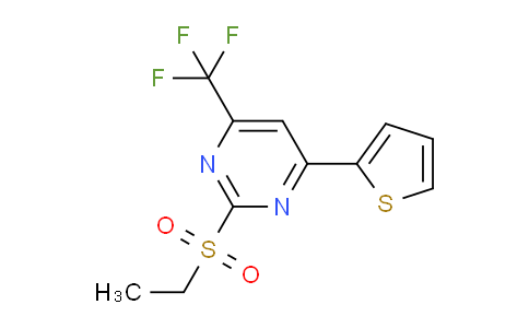 CAS No. 832740-90-6, 2-(Ethylsulfonyl)-4-(thiophen-2-yl)-6-(trifluoromethyl)pyrimidine