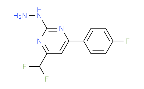 CAS No. 869952-74-9, 4-(Difluoromethyl)-6-(4-fluorophenyl)-2-hydrazinylpyrimidine