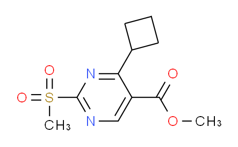 MC737709 | 1292289-41-8 | Methyl 4-cyclobutyl-2-(methylsulfonyl)pyrimidine-5-carboxylate