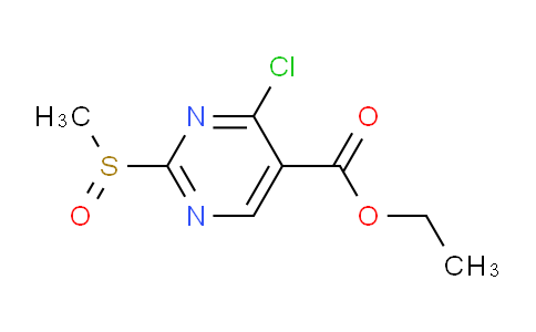 CAS No. 1951444-69-1, Ethyl 4-chloro-2-(methylsulfinyl)pyrimidine-5-carboxylate