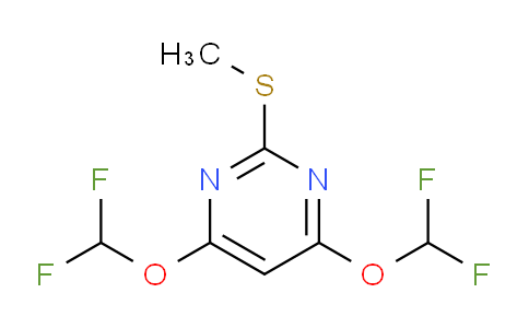 CAS No. 100478-25-9, 4,6-Bis(difluoromethoxy)-2-(methylthio)pyrimidine