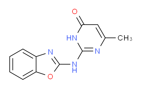 CAS No. 86328-33-8, 2-(2-Benzoxazolylamino)-6-methylpyrimidin-4(3H)-one