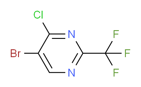 CAS No. 1211586-58-1, 5-bromo-4-chloro-2-(trifluoromethyl)pyrimidine