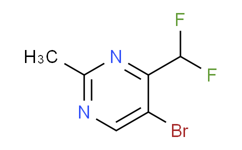 CAS No. 1781611-97-9, 5-bromo-4-(difluoromethyl)-2-methylpyrimidine