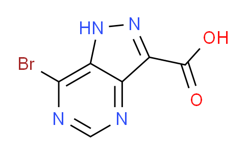 CAS No. 1368024-36-5, 7-bromo-1H-pyrazolo[4,3-d]pyrimidine-3-carboxylic acid