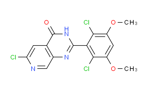 CAS No. 2230975-13-8, 6-chloro-2-(2,6-dichloro-3,5-dimethoxyphenyl)-3H-pyrido[3,4-d]pyrimidin-4-one
