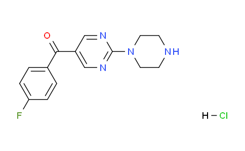 CAS No. 1703795-52-1, (4-fluorophenyl)-(2-piperazin-1-ylpyrimidin-5-yl)methanone;hydrochloride