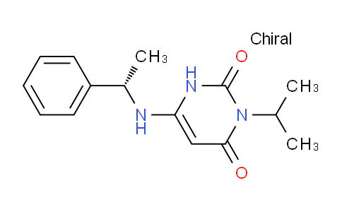 CAS No. 1642288-47-8, 6-[[(1S)-1-phenylethyl]amino]-3-propan-2-yl-1H-pyrimidine-2,4-dione