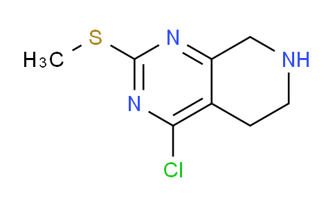 CAS No. 1537724-97-2, 4-chloro-2-methylsulfanyl-5,6,7,8-tetrahydropyrido[3,4-d]pyrimidine