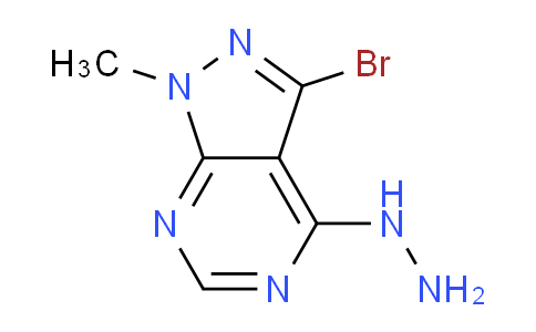 CAS No. 1251925-46-8, 3-bromo-4-hydrazinyl-1-methyl-1H-pyrazolo[3,4-d]pyrimidine