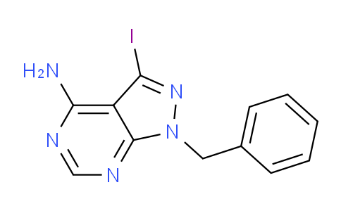 CAS No. 1638759-97-3, 1-benzyl-3-iodo-1H-pyrazolo[3,4-d]pyrimidin-4-amine