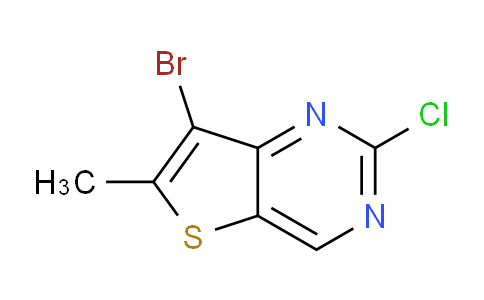 CAS No. 2033056-28-7, 7-bromo-2-chloro-6-methylthieno[3,2-d]pyrimidine