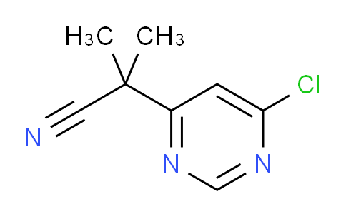 CAS No. 1654745-31-9, 4-Pyrimidineacetonitrile, 6-chloro-α,α-dimethyl-