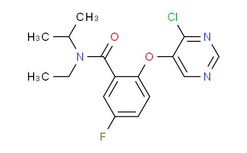 CAS No. 2169923-04-8, Benzamide, 2-[(4-chloro-5-pyrimidinyl)oxy]-N-ethyl-5-fluoro-N-(1-methylethyl)-