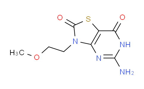 CAS No. 1147937-31-2, 5-amino-3-(2-methoxyethyl)-6H-[1,3]thiazolo[4,5-d]pyrimidine-2,7-dione