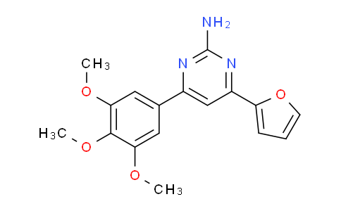 CAS No. 1123508-84-8, 4-(Furan-2-yl)-6-(3,4,5-trimethoxyphenyl)pyrimidin-2-amine