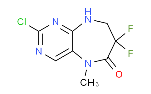 CAS No. 1201693-88-0, 2-Chloro-7,7-difluoro-5-methyl-5,7,8,9-tetrahydro-6H-pyrimido[4,5-b][1,4]diazepin-6-one