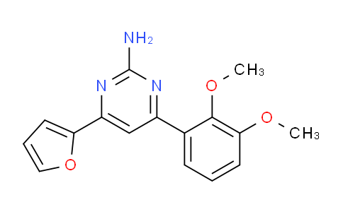 CAS No. 1354916-60-1, 4-(2,3-Dimethoxyphenyl)-6-(furan-2-yl)pyrimidin-2-amine