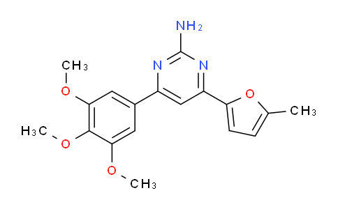 CAS No. 1354924-08-5, 4-(5-Methylfuran-2-yl)-6-(3,4,5-trimethoxyphenyl)pyrimidin-2-amine