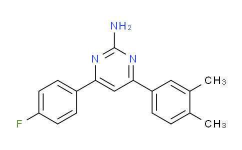 CAS No. 1354927-03-9, 4-(3,4-Dimethylphenyl)-6-(4-fluorophenyl)pyrimidin-2-amine