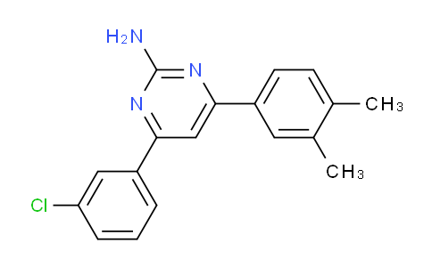 CAS No. 1354927-09-5, 4-(3-Chlorophenyl)-6-(3,4-dimethylphenyl)pyrimidin-2-amine