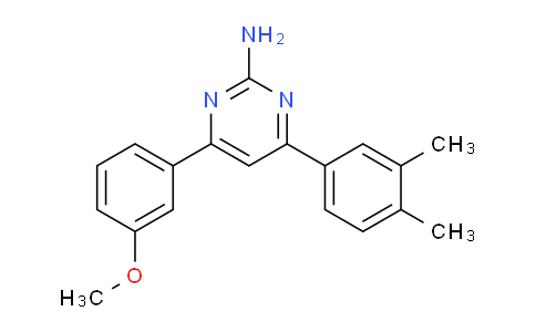 CAS No. 1354936-26-7, 4-(3,4-Dimethylphenyl)-6-(3-methoxyphenyl)pyrimidin-2-amine