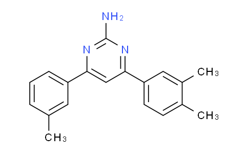 CAS No. 1354936-33-6, 4-(3,4-Dimethylphenyl)-6-(3-methylphenyl)pyrimidin-2-amine